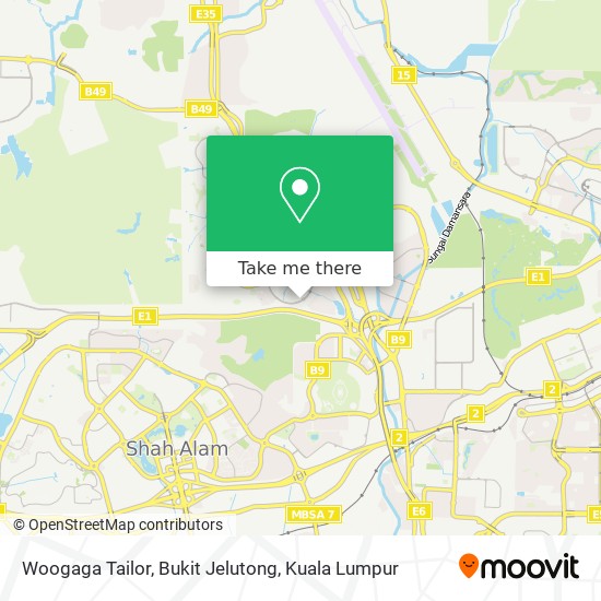 Woogaga Tailor, Bukit Jelutong map