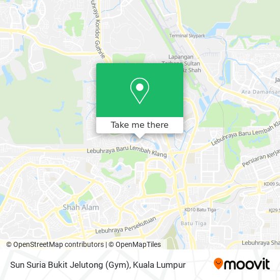 Peta Sun Suria Bukit Jelutong (Gym)