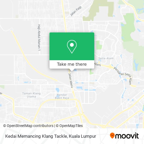 Kedai Memancing Klang Tackle map