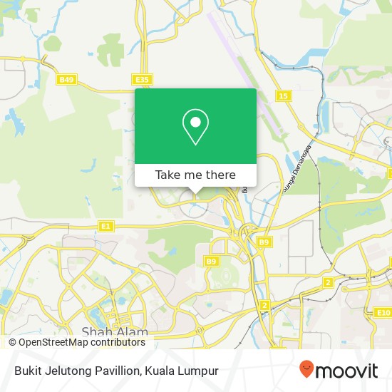 Bukit Jelutong Pavillion map