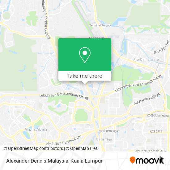 Alexander Dennis Malaysia map