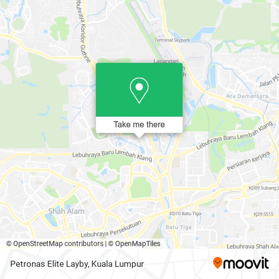 Petronas Elite Layby map