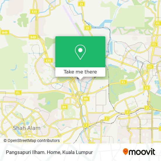 Pangsapuri Ilham. Home map