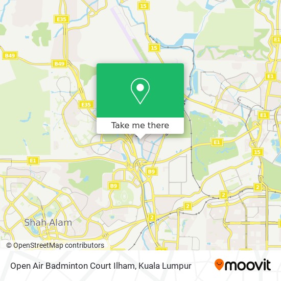 Open Air Badminton Court Ilham map