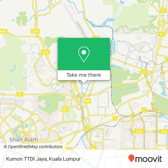 Peta Kumon TTDI Jaya