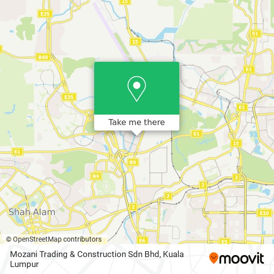 Mozani Trading & Construction Sdn Bhd map