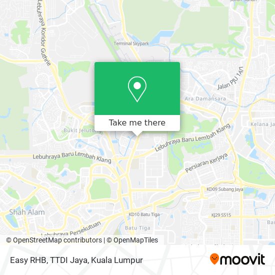 Peta Easy RHB, TTDI Jaya