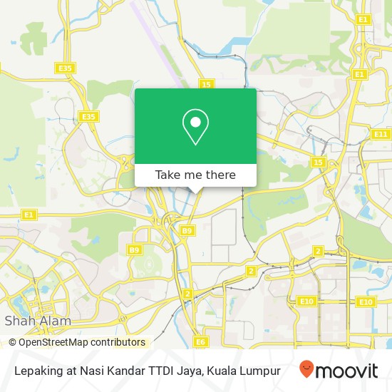 Lepaking at Nasi Kandar TTDI Jaya map