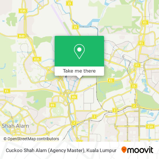 Cuckoo Shah Alam (Agency Master) map