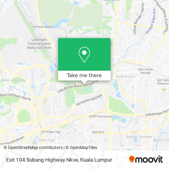 Exit 104 Subang Highway Nkve map
