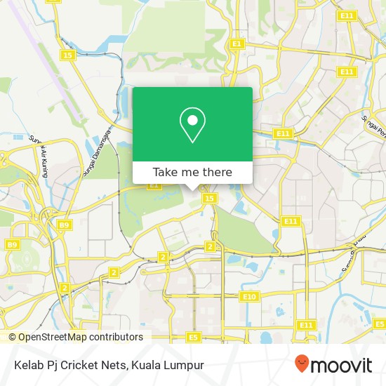 Kelab Pj Cricket Nets map