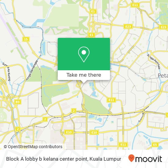 Block A lobby b kelana center point map
