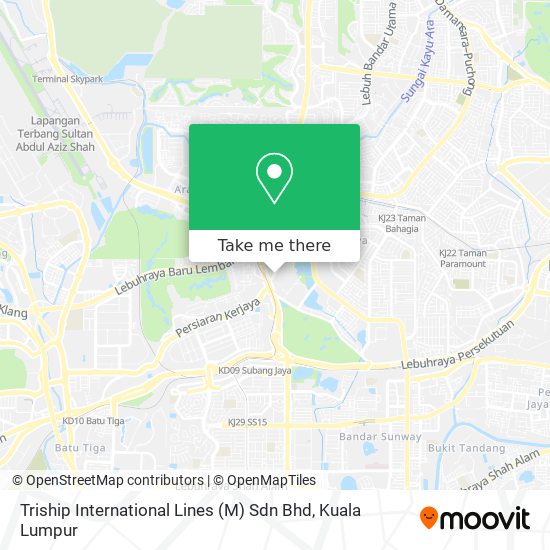 Triship International Lines (M) Sdn Bhd map