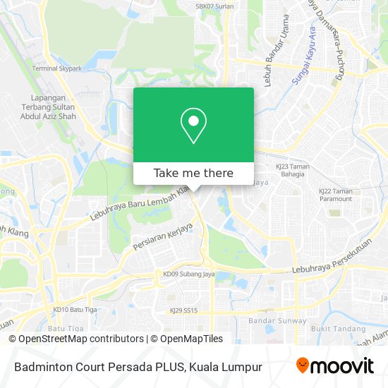 Peta Badminton Court Persada PLUS