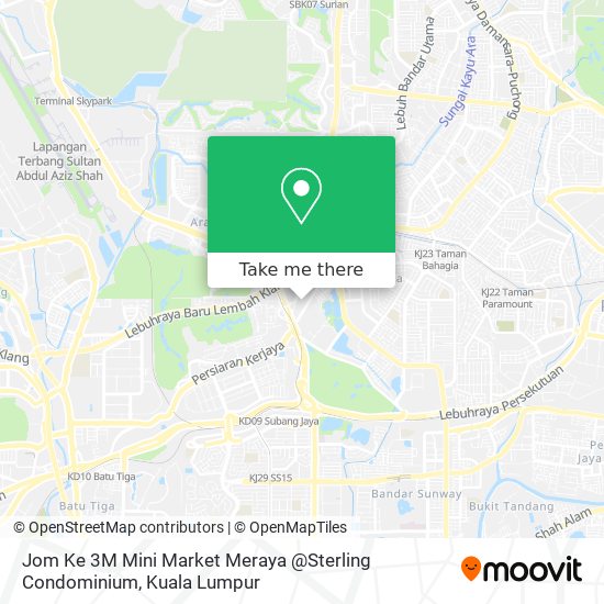 Jom Ke 3M Mini Market Meraya @Sterling Condominium map
