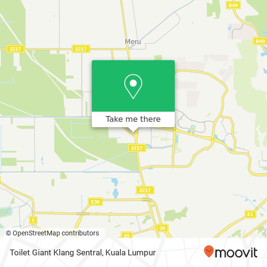 Peta Toilet Giant Klang Sentral