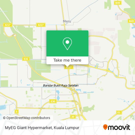 MyEG Giant Hypermarket map