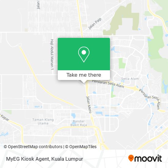 MyEG Kiosk Agent map