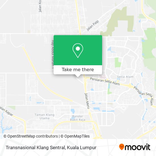 Transnasional Klang Sentral map