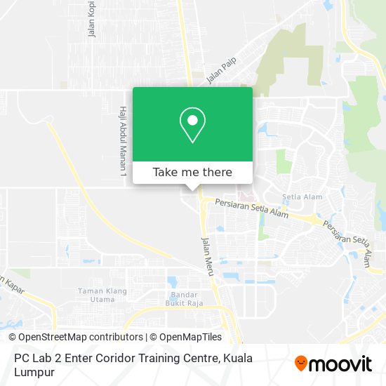 PC Lab 2 Enter Coridor Training Centre map