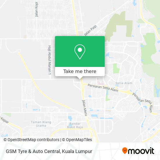 GSM Tyre & Auto Central map