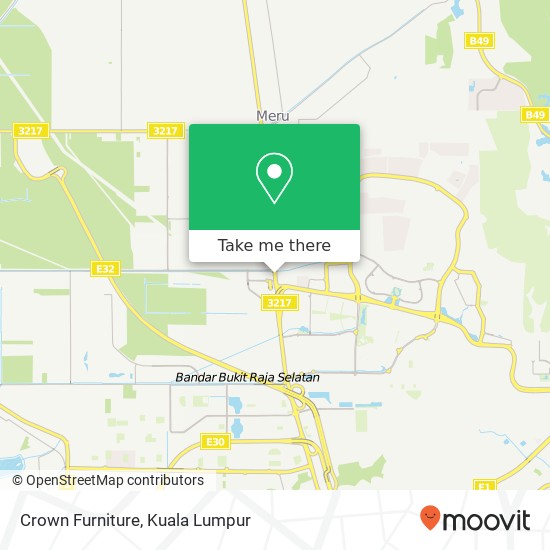 Crown Furniture map