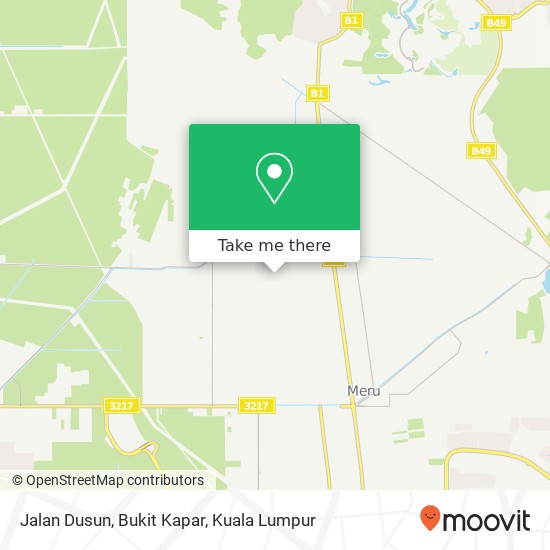 Jalan Dusun, Bukit Kapar map