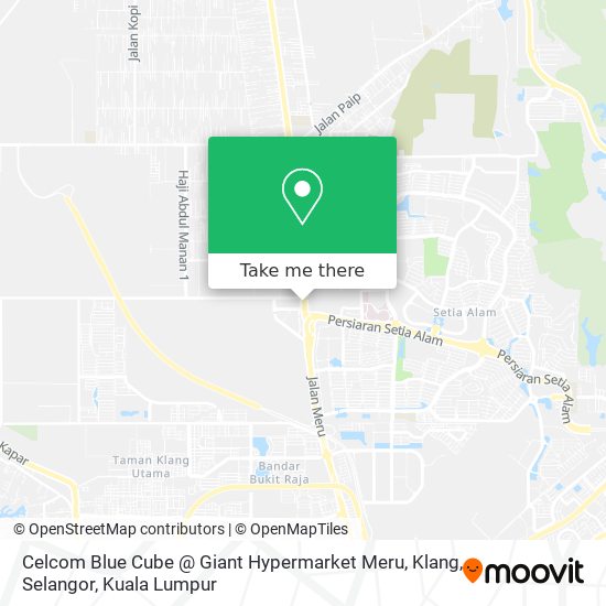 Peta Celcom Blue Cube @ Giant Hypermarket Meru, Klang, Selangor