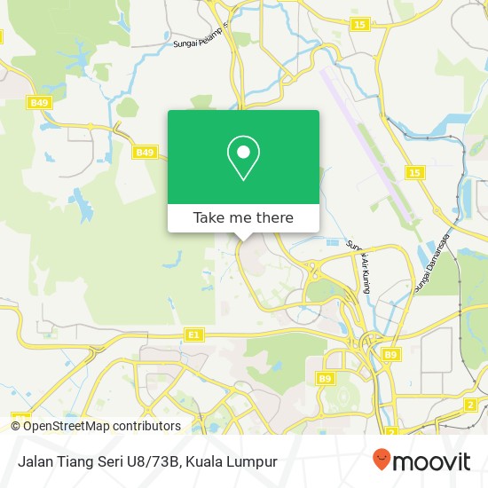 Jalan Tiang Seri U8/73B map