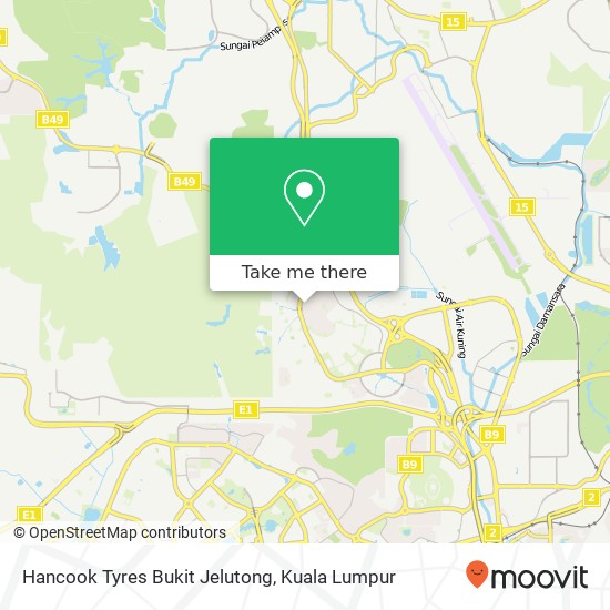 Hancook Tyres Bukit Jelutong map