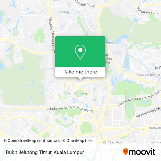 Peta Bukit Jelutong Timur