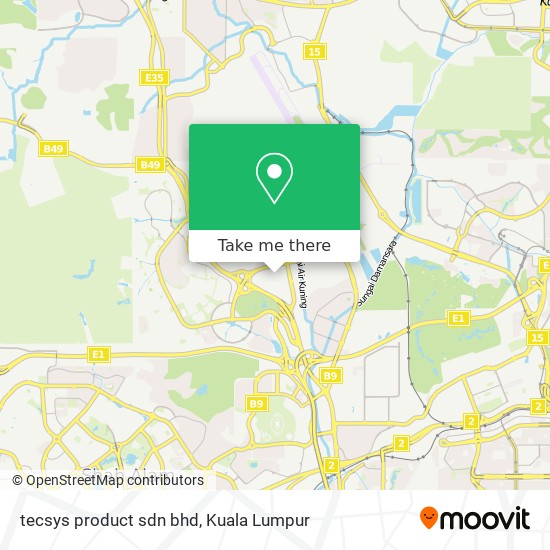 tecsys product sdn bhd map