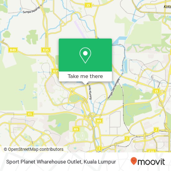 Sport Planet Wharehouse Outlet map
