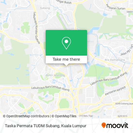 Taska Permata TUDM Subang map