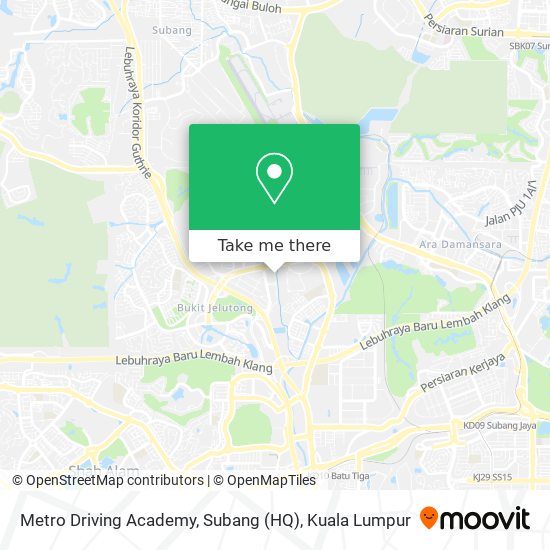 Peta Metro Driving Academy, Subang (HQ)