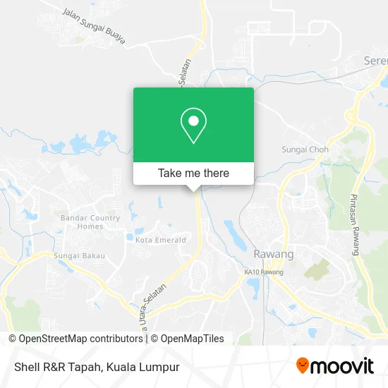 Shell R&R Tapah map