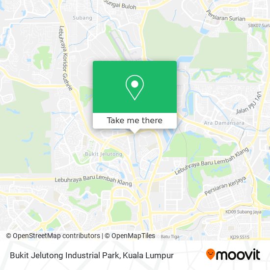 Peta Bukit Jelutong Industrial Park