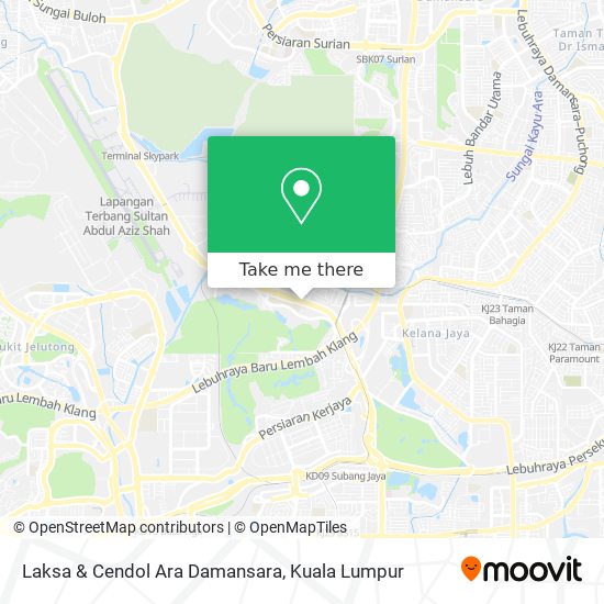 Peta Laksa & Cendol Ara Damansara