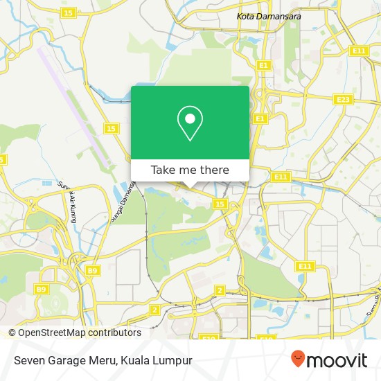 Seven Garage Meru map