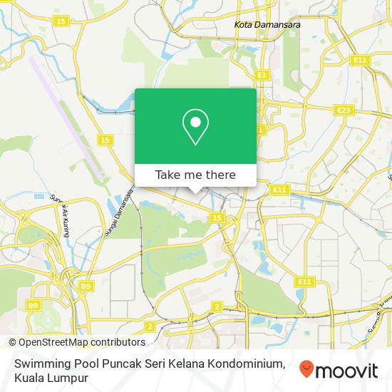 Swimming Pool Puncak Seri Kelana Kondominium map