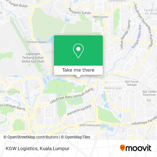 KGW Logistics map