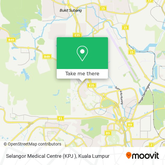 Peta Selangor Medical Centre (KPJ )