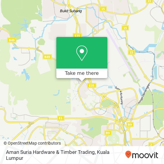 Peta Aman Suria Hardware & Timber Trading
