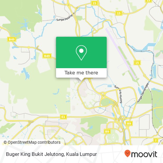 Buger King Bukit Jelutong map