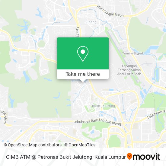 Peta CIMB ATM @ Petronas Bukit Jelutong