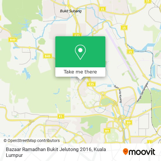 Bazaar Ramadhan Bukit Jelutong 2016 map
