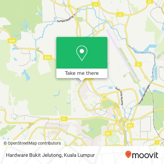 Peta Hardware Bukit Jelutong