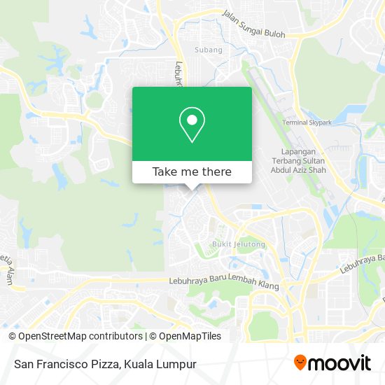 San Francisco Pizza map