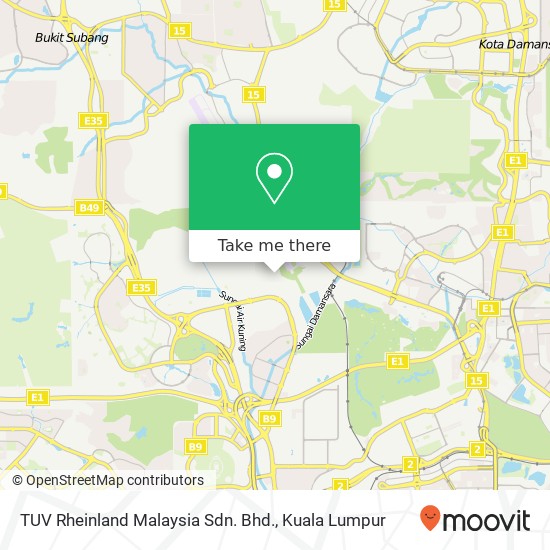 Peta TUV Rheinland Malaysia Sdn. Bhd.