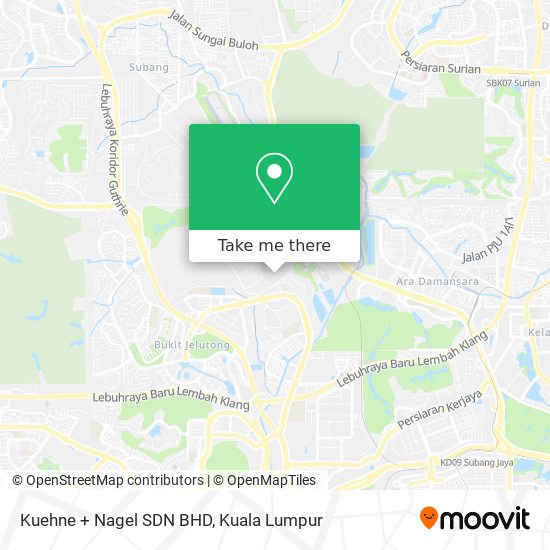 Kuehne + Nagel SDN BHD map